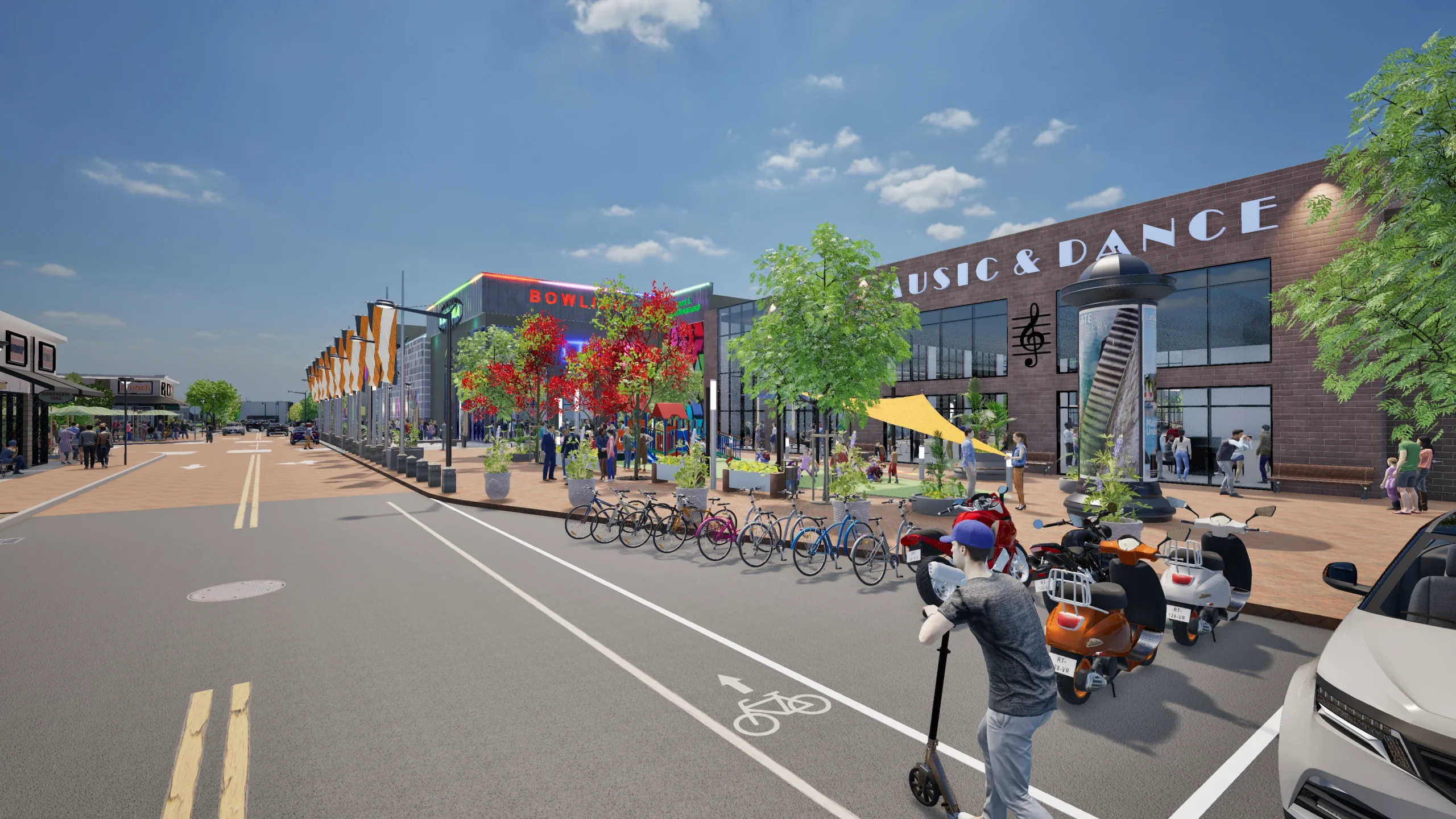 3D Render of Commercial Property