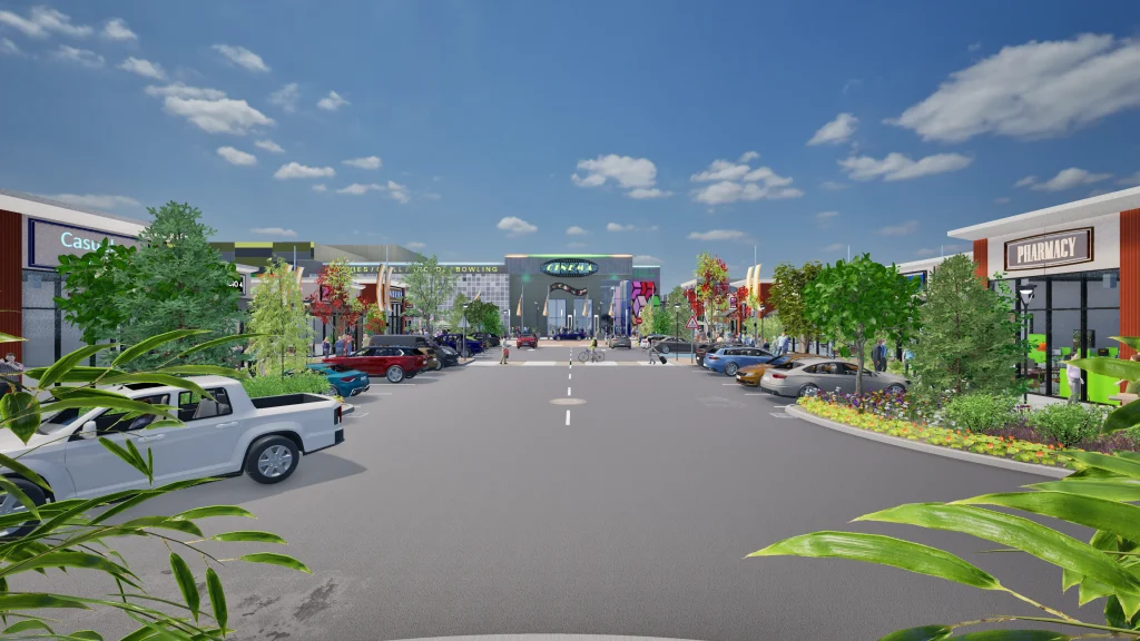 3D Render of Commercial Property