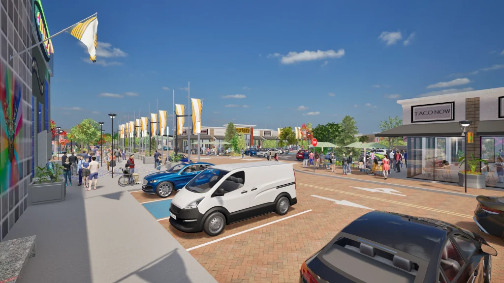3D Render of Commercial Property